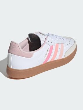 Adidas Velosamba Leather Cycling Shoes White / Sandy Pink W 11 M 10